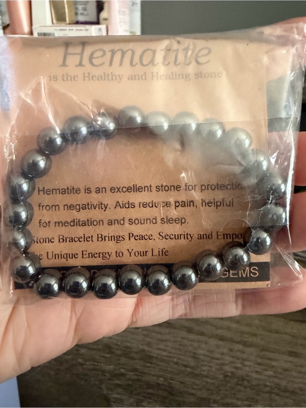 Hematite Bead Bracelet